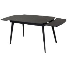 Стол ELIOT 120 MATT BLACK MARBLE SINTERED STONE/ BLACK М-City