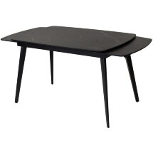Стол ELIOT 120 MATT BLACK MARBLE SINTERED STONE/ BLACK М-City