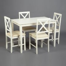 Обеденный комплект Хадсон (стол + 4 стула)/ Hudson Dining Set