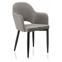 Стул на металлокаркасе Vener dark gray