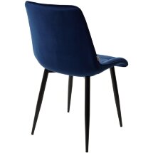 Стул CHIC BLUVEL-86 NAVY BLUE / черный каркас М-City