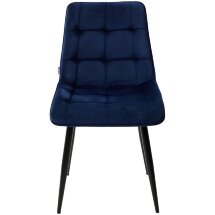 Стул CHIC BLUVEL-86 NAVY BLUE / черный каркас М-City