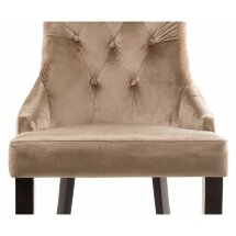 Стул деревянный Elegance dark walnut / fabric beige