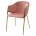Стул DILL BLUVEL-52 PINK, велюр/ золотой каркас, М-City 