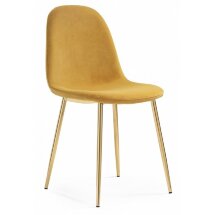 Стул на металлокаркасе Lilu 1 yellow / gold