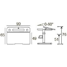 Детский стол Ergokids TH-320 Green  арт.TH-320 W/Z  - столешница белая / накладки на ножках светло голубые  одна коробка