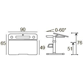 Детский стол Ergokids TH-320 Green  арт.TH-320 W/Z  - столешница белая / накладки на ножках светло голубые  одна коробка 