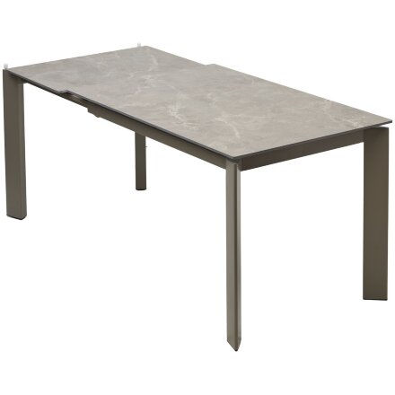 Стол CORNER 120 MATT LATTE STONE SOLID CERAMIC / TAUPE, ®DISAUR 
