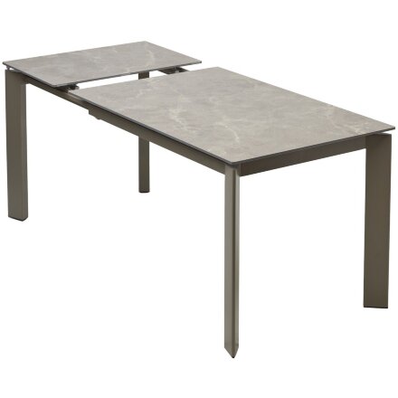 Стол CORNER 120 MATT LATTE STONE SOLID CERAMIC / TAUPE, ®DISAUR 
