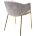 Стул DILL PK6015-03 (VBP203) античный серебристо-серый/ золотой каркас, М-City 