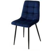 Стул CHILLI BLUVEL-86 NAVY BLUE, велюр М-City