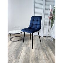 Стул CHILLI BLUVEL-86 NAVY BLUE, велюр М-City