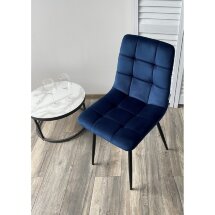 Стул CHILLI BLUVEL-86 NAVY BLUE, велюр М-City
