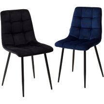 Стул CHILLI BLUVEL-86 NAVY BLUE, велюр М-City