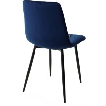 Стул CHILLI BLUVEL-86 NAVY BLUE, велюр М-City