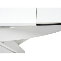 Стол TRENTO 120 HIGH GLOSS STATUARIO Белый мрамор глянцевый, керамика/ белый каркас, ®DISAUR