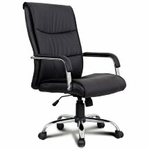 Кресло офисное BRABIX &quot;Space EX-508&quot;, экокожа, хром, черное, 530860