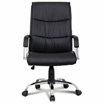 Кресло офисное BRABIX &quot;Space EX-508&quot;, экокожа, хром, черное, 530860