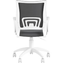 Кресло офисное Topchairs ST-BASIC-W серая ткань крестовина белый пластик