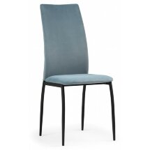 Стул на металлокаркасе Tod light blue / black