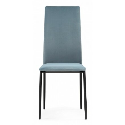 Стул на металлокаркасе Tod light blue / black 