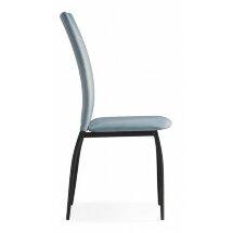 Стул на металлокаркасе Tod light blue / black