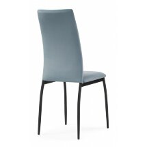 Стул на металлокаркасе Tod light blue / black