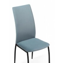 Стул на металлокаркасе Tod light blue / black