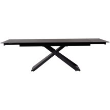 Стол LIVORNO 180 MATT BLACK MARBLE SOLID CERAMIC / BLACK М-City