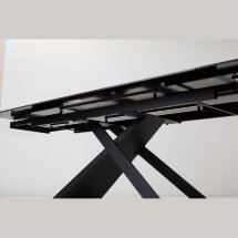 Стол LIVORNO 180 MATT BLACK MARBLE SOLID CERAMIC / BLACK М-City