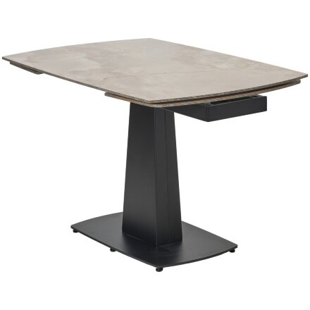 Стол BALDE 120 GLOSS AMBER JADE SOLID CERAMIC / BLACK, ®DISAUR 