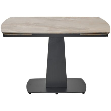Стол BALDE 120 GLOSS AMBER JADE SOLID CERAMIC / BLACK, ®DISAUR 