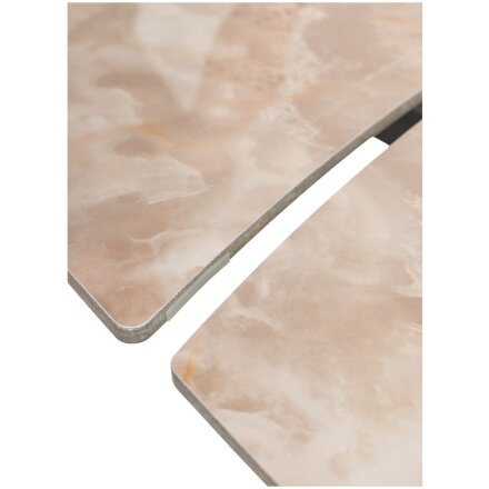 Стол BALDE 120 GLOSS AMBER JADE SOLID CERAMIC / BLACK, ®DISAUR 