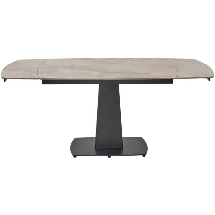 Стол BALDE 120 GLOSS AMBER JADE SOLID CERAMIC / BLACK, ®DISAUR 