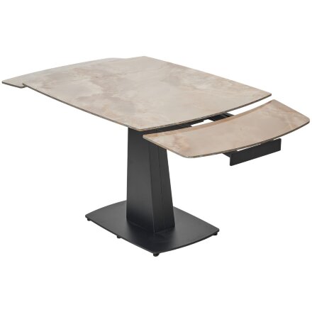 Стол BALDE 120 GLOSS AMBER JADE SOLID CERAMIC / BLACK, ®DISAUR 
