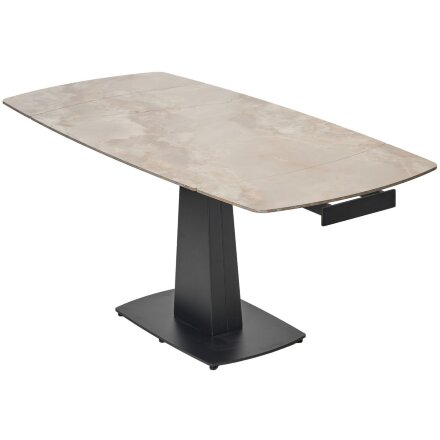 Стол BALDE 120 GLOSS AMBER JADE SOLID CERAMIC / BLACK, ®DISAUR 