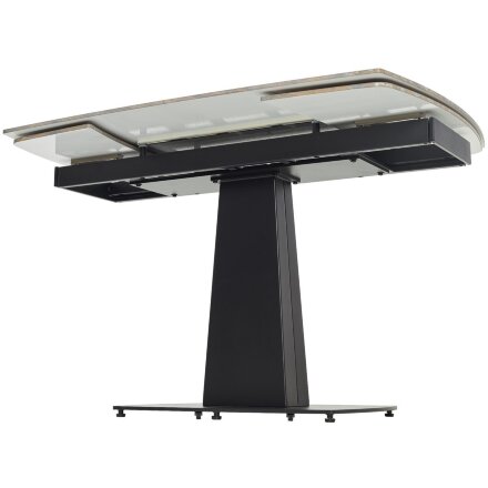Стол BALDE 120 GLOSS AMBER JADE SOLID CERAMIC / BLACK, ®DISAUR 