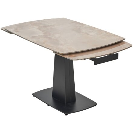 Стол BALDE 120 GLOSS AMBER JADE SOLID CERAMIC / BLACK, ®DISAUR 