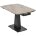 Стол BALDE 120 GLOSS AMBER JADE SOLID CERAMIC / BLACK, ®DISAUR 