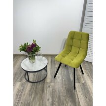Стул CHILLI-Q SQUARE оливковый #H25, велюр / черный каркас М-City