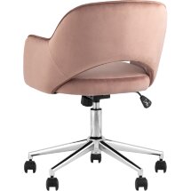 Кресло компьютерное Кларк велюр розовый