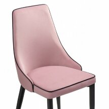 Стул на металлокаркасе Kora 1 light purple / black