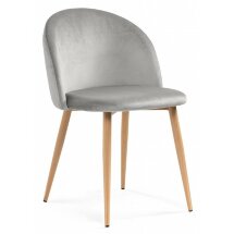 Стул на металлокаркасе Aldo grey / wood