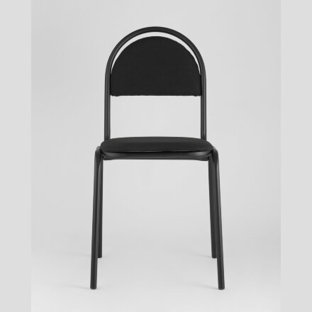Стул Stool Group Севен (Seven) черный для посетителей и конференц залов, пластиковые опоры, фанера, поролон 