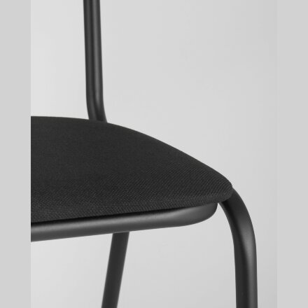Стул Stool Group Севен (Seven) черный для посетителей и конференц залов, пластиковые опоры, фанера, поролон 