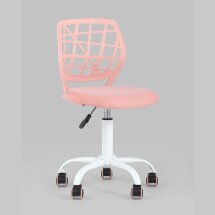 Компьютерное кресло Stool Group детское Эльза розовый обивка сетка текстиль спинка пластик крестовина металл пластик механизм ре