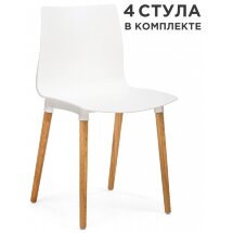 Пластиковый стул Кобе 4 шт белый