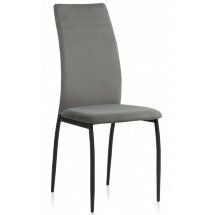 Стул на металлокаркасе Tod gray fabric / black
