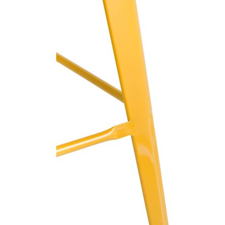 Стул барный TOLIX WOOD со спинкой желтый 
