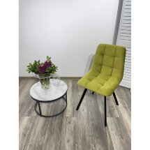 Стул CHILLI-Q SQUARE оливковый #H25, велюр / черный каркас, 4 шт./1 к, М-City